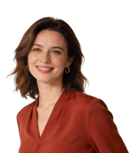 Женщина в красном - косметика Avon